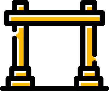 Vinç simgesi, basit vektör illüstrasyonu