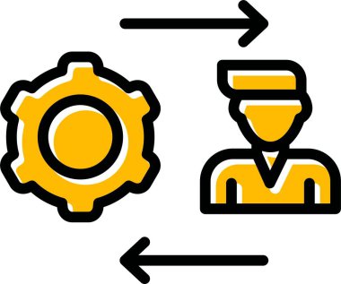 Dişliler. Web simgesi basit tasarım