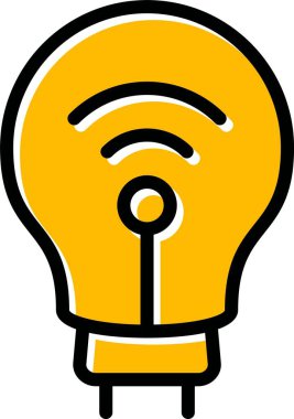 Ampul. Web simgesi basit illüstrasyon