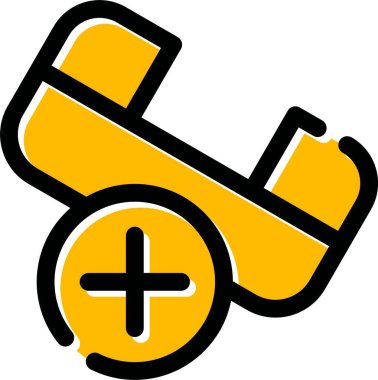 Çizgi film simgesinin vektör çizimi