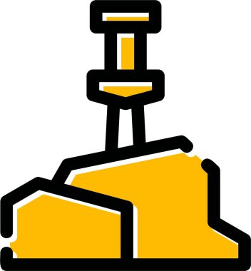 İnşaat sektöründe kutsal kişilerin resmi, vektör çizim