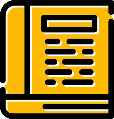 Belge. Web simgesi basit illüstrasyon