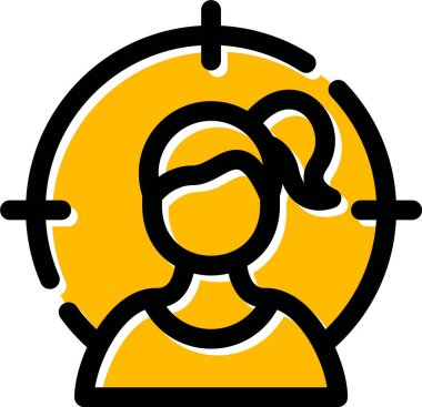 Bir kadın kafasının konuşma vektör çizimi