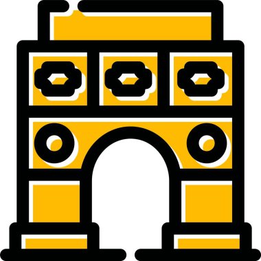 inşaat inşaat ikonu - ana hatları biçiminde