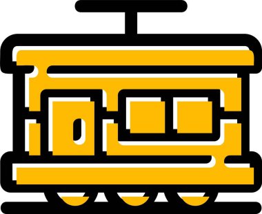 bus simgesi vektör illüstrasyonu