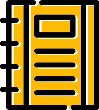 kitap simgesi, vektör illüstrasyonu