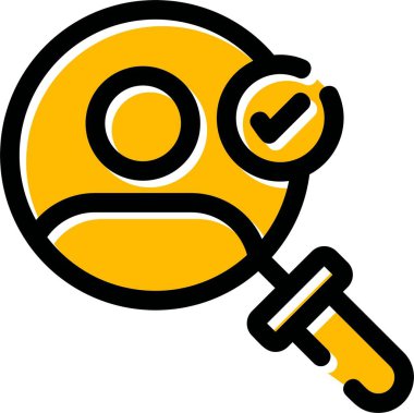 Bir büyüteçin vektör illüstrasyonu