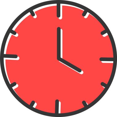 saat vektör simgesi modern basit illüstrasyon