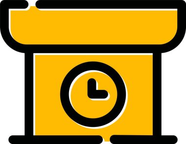 Saat simgesi vektör illüstrasyonu