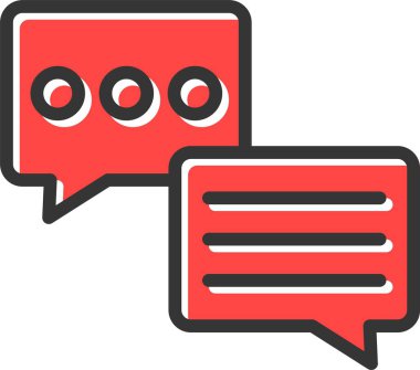 Mesaj var. Web simgesi basit illüstrasyon