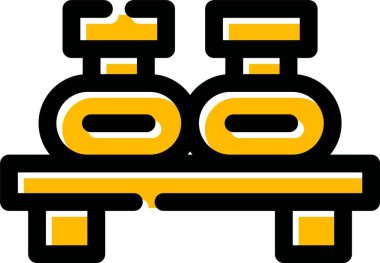 araba servisi simgesi, vektör illüstrasyonu beyaz arkaplanda izole edildi