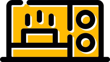 Hoparlör simgesi, vektör illüstrasyonu