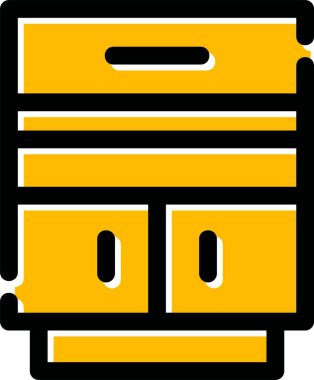 kutu paket gönderme simgesi ana hat biçiminde