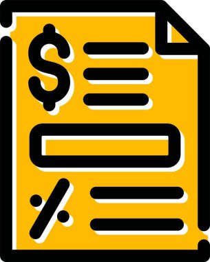 Belge. Web simgesi basit illüstrasyon