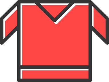 shirt simgesi vektör illüstrasyonu