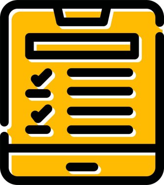 Pano belge simgesi ile doldurulmuş - taslak biçimi