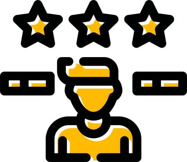 Müşteri değerlendirme derecelendirme simgesi