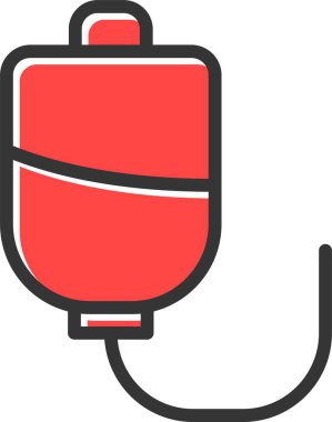 çanta torba elektrik simgesi ana hat biçiminde