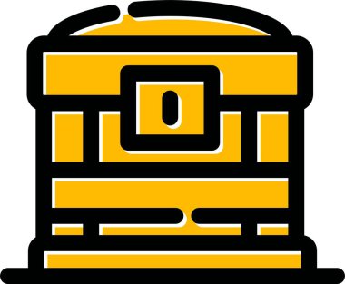 inşaat endüstrisi simgesini ana hatlarıyla doldurma