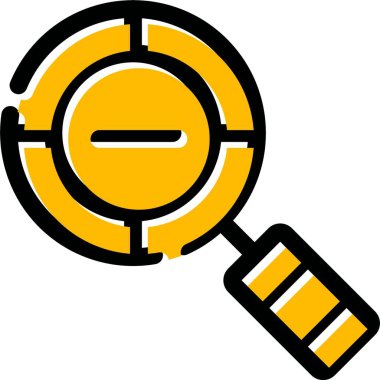 Büyüteç simgesi. Web için büyüteç vektör simgelerinin basit bir gösterimi