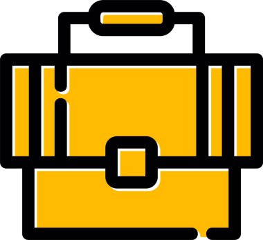 Evrak çantasının Basit Vektör Simgesi