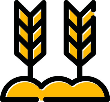 Buğday hasadı simgesi - ana hatlarıyla