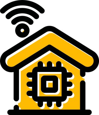 Ev. Web simgesi basit illüstrasyon