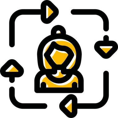 avatar erkek insan simgesi - özet biçimi