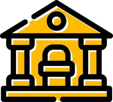 yapı evi simgesini ana hatlarıyla doldurma