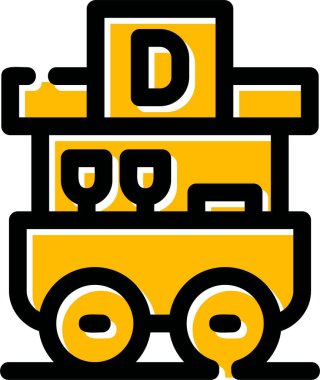 Kamyon. Web simgesi basit illüstrasyon