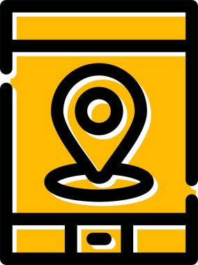 bir pin simgesi ile harita konumu