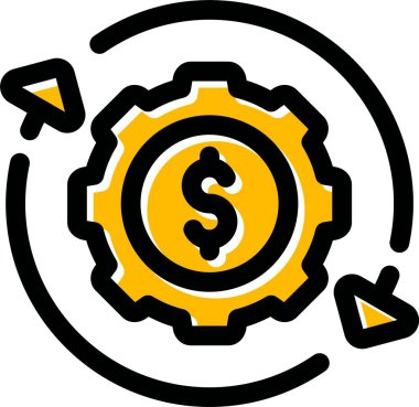 Para için. Web simgesi basit illüstrasyon