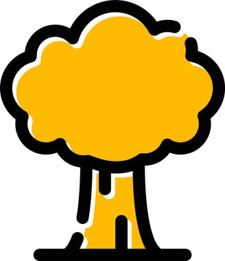 ağaç simgesi vektör illüstrasyonu