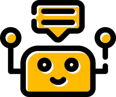 Konuş. Web simgesi basit illüstrasyon