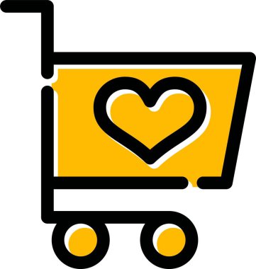 Alışveriş arabası ekommerce simgesi