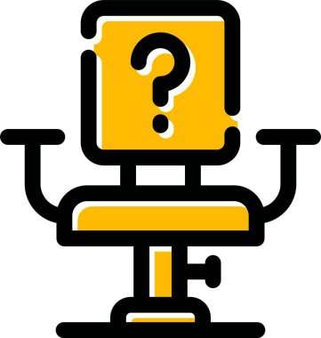 Soru işareti. Basit resimleme