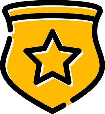 yıldız simgesi, vektör çizimi