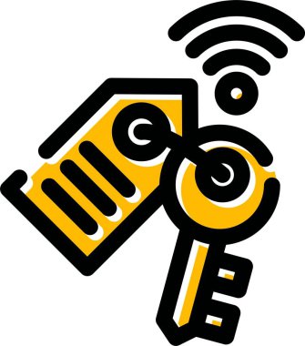 Kablosuz. Web simgesi vektör illüstrasyonu