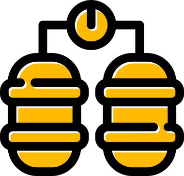 bal peteği ikonu vektör illüstrasyonu