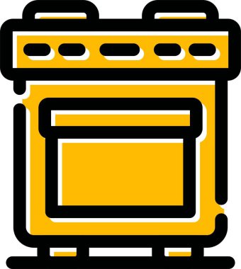 Fırın. Web simgesi basit illüstrasyon