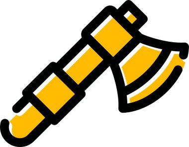 Güvenlik eldiveni simgesi, dış hat vektörü