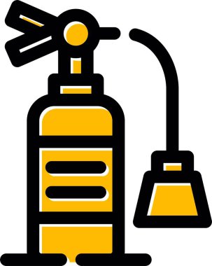 sprey şişe kutsal kişilerin resmi, vektör çizim