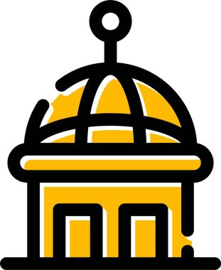 Kiliseye. Web simgesi basit illüstrasyon