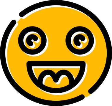 yüz emojisi simgesi simgesi - özet biçimi