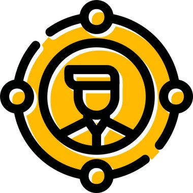 ağ bağlantısı simgesi, basit vektör illüstrasyonu beyaz arkaplanda izole edildi