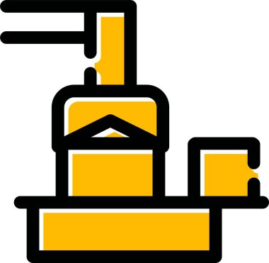 Vinç inşaat ekipmanı simgesi