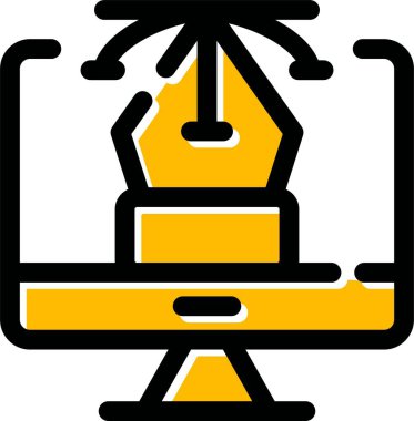 Vinç. Web simgesi basit illüstrasyon