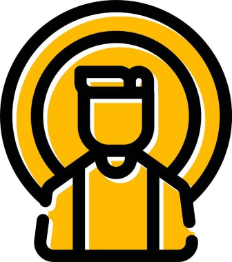 Baş simge vektör çizim