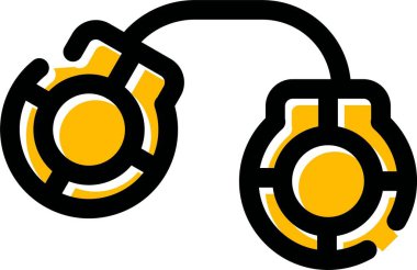 kulaklık simgesi vektör illüstrasyonu