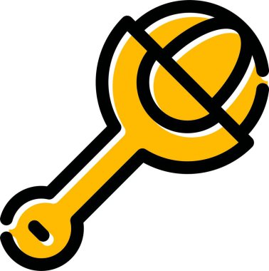 Çekiç simgesi, vektör illüstrasyonu beyaz arkaplanda izole edildi